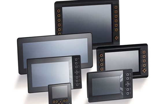 Die Ecomat-Displays von IFM eignen sich zur Steuerung, Parametrierung und Bedienung mobiler Arbeitsmaschinen.(Bild:  IFM Electronic GmbH)