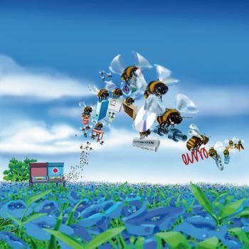 Der Bienenschwarm als Key Visual des Automatisierungstechnik-Unternehmens epis: Ganz bewusst wurde damit ein Kontrapunkt zur Technik-Branche gesetzt. Die Biene mit ihrer positiven Symbolik sorgt darüber hinaus für Differenzierung gegenüber anderen Marken. (Bild: epis Automation)