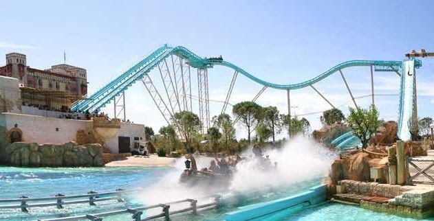 Die Wasserrutsche Atlantica Super Splash im Europa-Park. (Bild: Mack Rides)