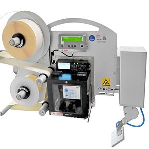 Der Legi-Air 4050 B ist ein einfach integrierbarer Etikettendruckspender mit reduziertem Druckluftbedarf. (Bild:  Bluhm Systeme)