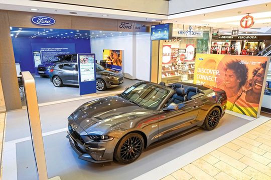 Im Juli hat der erste  City-Store von Ford in einem Saarbrücker Einkaufszentrum eröffnet. (Bild:  Ford)