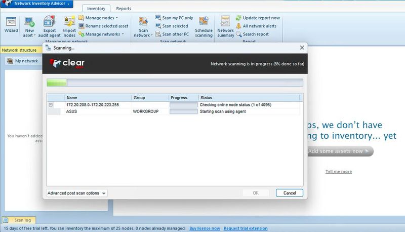 Network Inventory Advisor bietet eine windowsbasierte Oberfläche zur Verwaltung. (Bild: Joos - ClearApps.com)