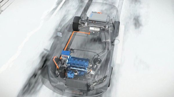 Bei laufendem Verbrennungsmotor stellt der Hochvoltgenerator im generatorischen Betrieb ... (Bild: Bosch)