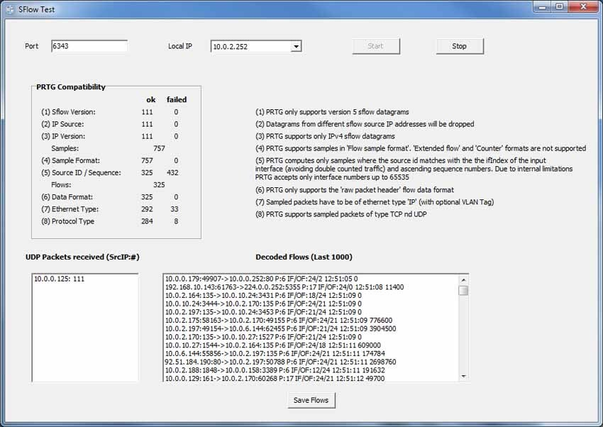 Monitoring-Freeware für jFlow-, sFlow und NetFlow-Geräte