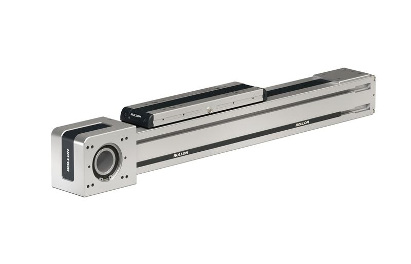 Die Galvanik-Anlage besteht im Kern aus einem Kombimodul, einem Platermodul und einem Strippermodul. Alle drei sind ausgestattet mit Portalen auf Basis der Baureihe ELM aus dem Plus-System (im Bild) von Rollon.  (Bild: Rollon)