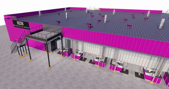 Der Fachverlag Thieme ist der erste Kunde der hochmodernen Autostore-Anlage des mittelständischen Logistikdienstleisters Müller – Die lila Logistik im baden-württembergischen Blaufelden auf der Hohenloher Ebene.(Bild:  Müller)