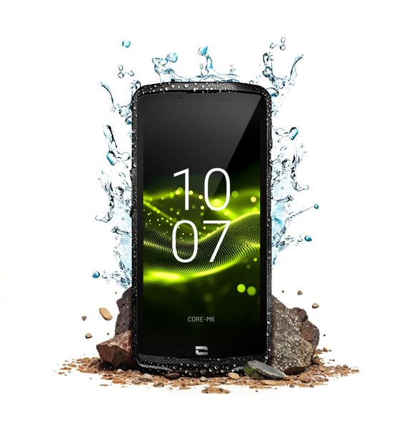 Das Crosscall Core-M6 ist zertifiziert nach MIL-STD-810H und IP68/69K und soll 300 Stürze aus 1,2 m Höhe auf Beton unbeschadet überstehen. (Bild: Crosscall)