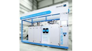 Bisher war eine Elastomerverarbeitung mit Hochdruck-Dosiermaschinen nicht möglich. Hennecke bringt mit der Elastoline HP ein System an den Start, das diesen Mangel jetzt beseitigt. (Hennecke)
