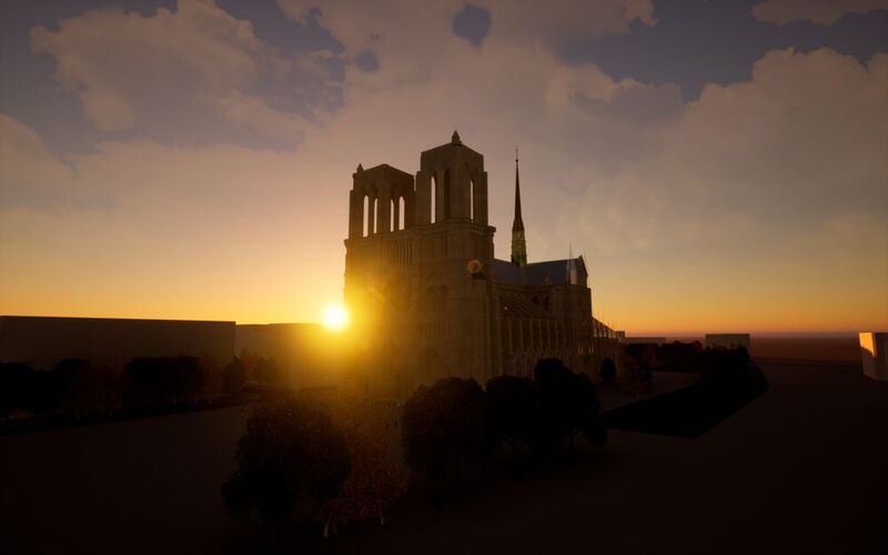 So soll die Kathedrale wieder aussehen. 3D-Technologie macht die Restaurierung möglich. (Autodesk)