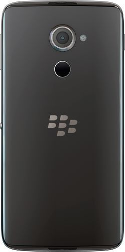 Die Rückseite des Smartphones - erstmals gibt es einen Blackberry mit Fingerabdrucksensor. (Blackberry)