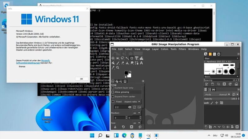 Linux-Programme lassen sich in Windows 11 IoT Enterprise parallel zu Windows-Programmen einsetzen. (Bild: Thomas Joos)