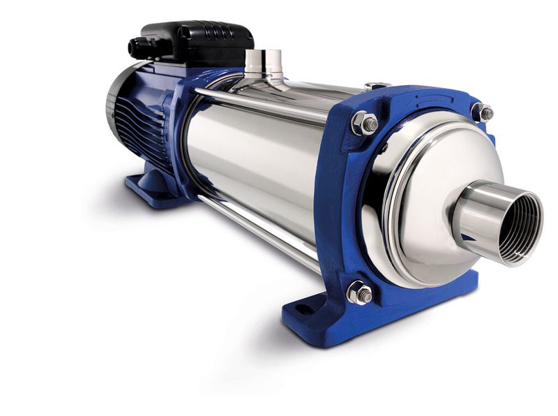 Xylem zeigt die neue horizontale Mehrstufenpumpe Lowara e-HM aus Edelstahl. (Bild: Xylem/Giuliano Rancan)