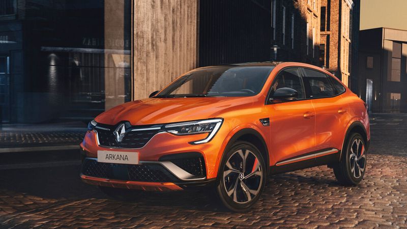 Das SUV-Coupé Arkana wird es mit Voll- und Mild-Hybridantrieben geben. (Bild: Renault)