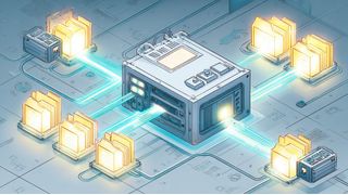 YouTransfer bietet eine selbstgehostete Lösung zum schnellen Teilen von Dateien. (Bild: Midjourney / KI-generiert)