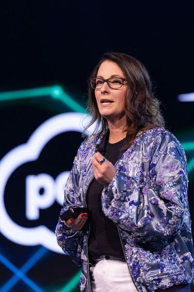 Einen inspirierenden wie auch motivierenden Vortrag hielt Hendrika Willemse.  (Bild: Pax8)