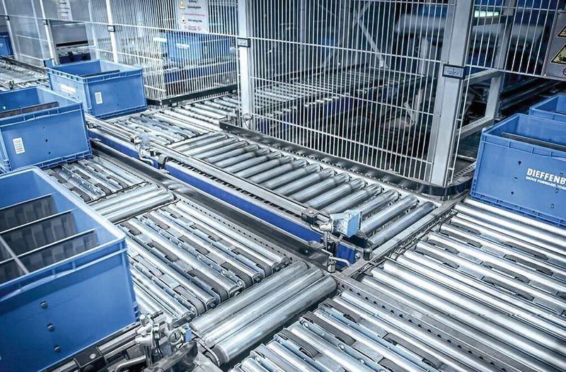 Das nach dem Roaming-Konzept realisierte One-Level-Shuttle-Lager von Dieffenbacher optimiert die Abläufe im Wareneingang und in der Kommissionierung. (Bild: Gebhardt)