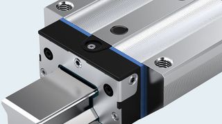 Die neue Rollenschienenführung RSHP von Rexroth: pulsationsarme Lastaufnahme und verlängerte Schmierintervalle (Bild: Bosch Rexroth)