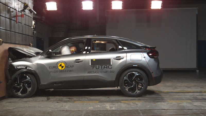 Dagegen gab es für den neuen Citroën C4 nur vier Sterne. (Bild: Euro NCAP)