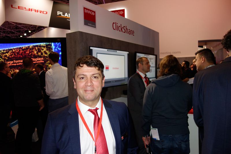 Raed Kaplan, Barco Control Rooms, unter neuer Flagge auf der ISE. (Bild: IT-BUSINESS)