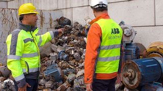 Um wertvolle Ressourcen zu schonen und Müll zu vermeiden, spielt eine funktionierende Kreislaufwirtschaft eine zentrale Rolle. (Bild: ABB)