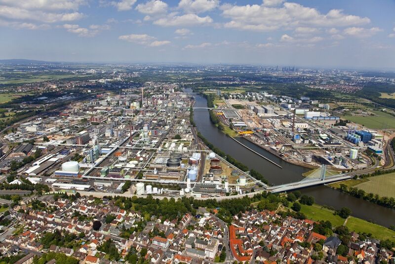 Aerial view of the site at the Industriepark Hoechst (Picture: Akzo Nobel)