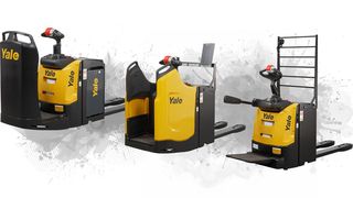 Diese drei neuen Elektro-Gabelhubwagen mit Plattform hat Yale für mittelschwere bis schwere Anwendungen konzipiert. Der Hersteller betont vor allem die Manövrierfähigkeit und die Ergonomie. (Yale)