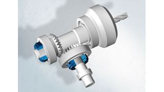 Angetriebenes Werkzeug mit ultraflacher Stellmutter  (Spieth-Maschinenelemente)