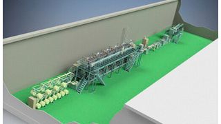 Full render of the demonstration facility’s line.  (Source: Mitsui Chemicals )
