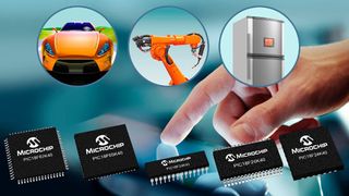 Die PIC18F K40 Mikrocontroller: Mit intelligentem A/D-Wandler, großem Speicher bis zu 128 KByte Flash und zahlreichen integrierten Peripheriefunktionen sorgen die 8-Bit-MCUs für platzsparendere, kostengünstigere Designs. (Microchip)