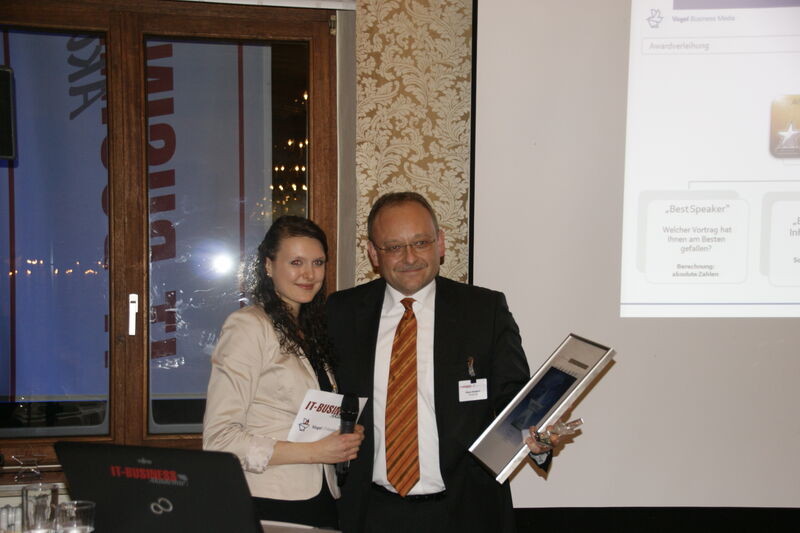 In der Kategorie »Best Presentation« am Nachmittag konnte Klaus Himbert (Cortado) den Sieg davontragen. (Archiv: Vogel Business Media)