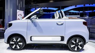 Auf der Auto Shanghai stellt Wuling die Cabriolet-Version des Hong Guang Mini EV vor. (Bild: Wuling)