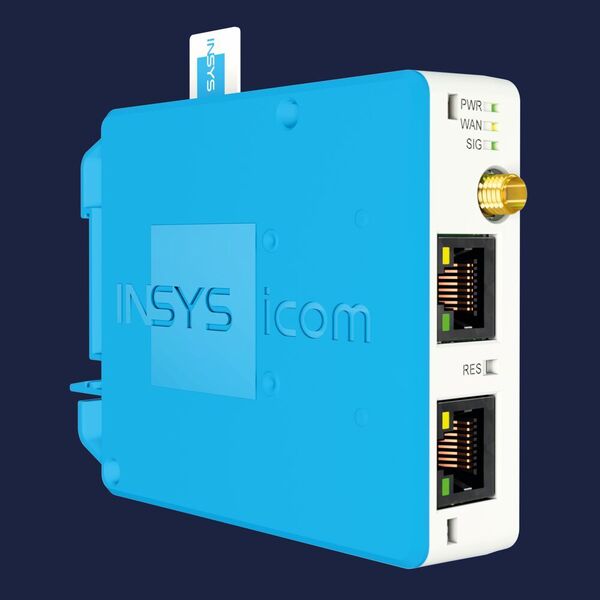 Insys Icom stellt auf der Messe den neuen Mobilfunkrouter Miro vor. Für die SPS 2021 stellt das Unternehmen mit dem Miro-L200 eine zusätzliche Version des Routers vor, die über zwei Ethernet-Ports verfügt. Das Gerät soll sich vor allem für den Einsatz in weit verteilten Anlagen eignen. SPS 2021: Halle 5, Stand 206. (Insys Icom)