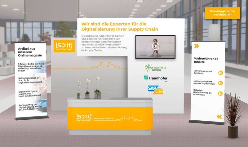 Online-Messe SALT Solutions: Messestand (Bild: © SALT Solutions 2020)