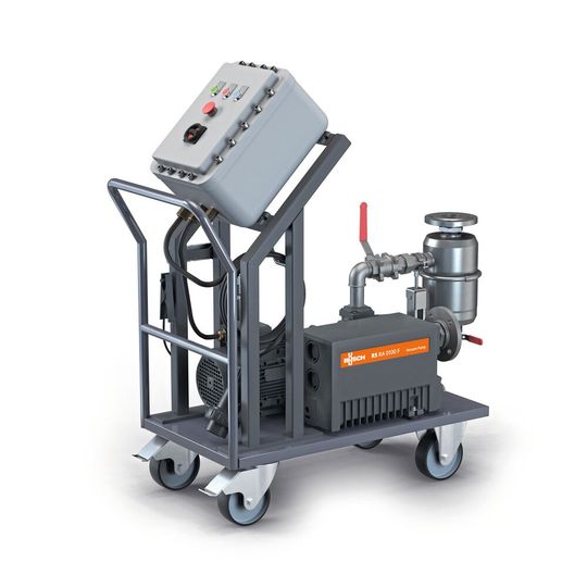Das mobile ATEX-Vakuumsystem Simplex von Busch ist geeignet für den Einsatz in verschiedensten Anwendungen in der Prozessindustrie Das mobile ATEX-Vakuumsystem Simplex von Busch ist geeignet für den Einsatz in verschiedensten Anwendungen in der Prozessindustrie