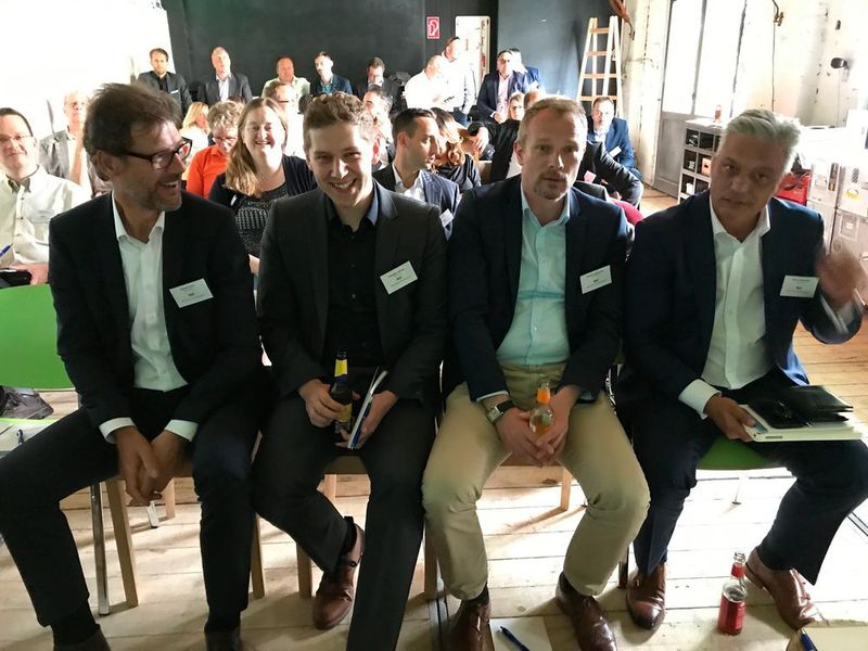Von links: Andreas Danöhl, Christoper Lohmann, Matthias Stuhlmacher und Marcel Künzenbach von Nuvias   (A10 Networks)