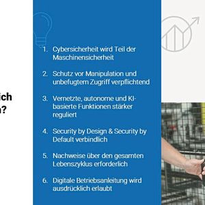 Die Änderungen im Überblick: Neben der verpflichtenden Cybersicherheit werden auch „Security by Design“ und der Nachweis über den gesamten Lebenszyklus verbindlich.(Bild:  Omron)
