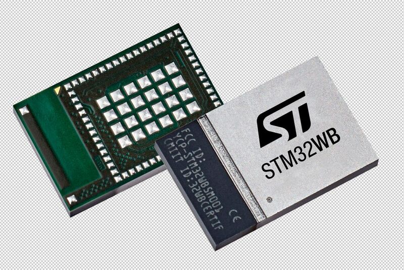 Der Mikrocontroller STM32WB55 ist das Herzstück des neuen Wireless-Moduls STM32WB5MMGH6TR von STMicroelectronics. 