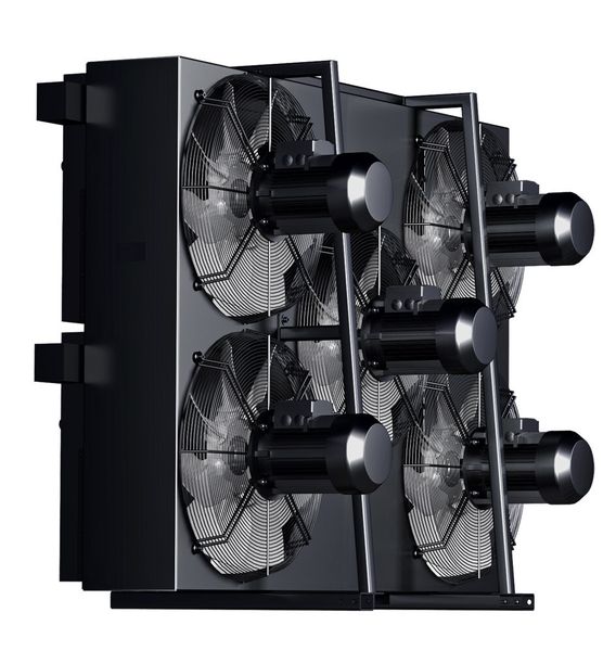 KTR Kühlsysteme können mit einer speziellen KTL Beschichtung versehen werden, für den Einsatz in Offshore-Anlagen. (Bild: KTR)