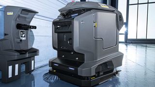 Der Scheuersaugroboter Kira B 50 sorge für eine effiziente, einfache und
sicher autonome Bodenreinigung (Bild: Kärcher)