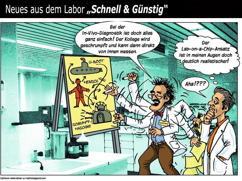 Übersicht unserer Bildergalerien (Comic: www.rainer-e-ruehl.blogspot.com) (Bild: LABORPRAXIS)