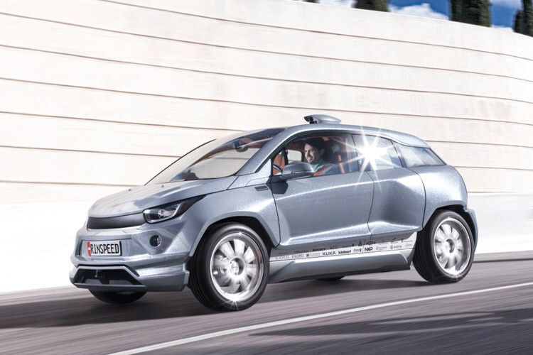 Der Schweizer Fahrzeugentwickler Rinspeed zeigt auf dem Genfer Salon (5. bis 15. März) mit dem Budii seine Idee künftiger individueller Mobilität. (Foto: Rinspeed)