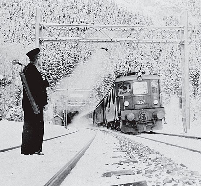 1944: Mit der Entwicklung der ersten Hochgeschwindigkeitslokomotive mit Direkantrieb verbesserte BBC Effizienz und Zuverlässigkeit. (Bild: Historisches Archiv ABB Schweiz)