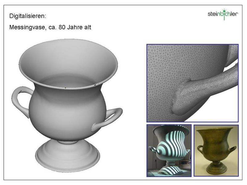 Digitalisieren  ... eines Kunstwerks am Beispiel einer Messingvase. (Archiv: Vogel Business Media)