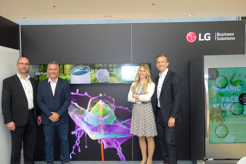 Das LG Team (v. l.) Andree Bangert, Patrick Hoff, Kerstin Linke und Klaus-Dieter Dahl. (Bild: IT-BUSINESS)