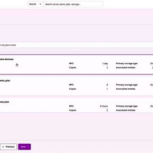 Verwaltung von Backup-Plänen und Berechtigungen in Commvault Unified Data Vault.(Bild:  Commvault)