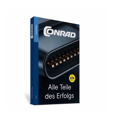 Navigationstool für nicht-digitale Settings: Der neue Conrad Katalog fungiert als Snapshot der Conrad Sourcing Platform und ermöglicht Zugang zu Echtzeitdaten. (Bild: Conrad Electronic)