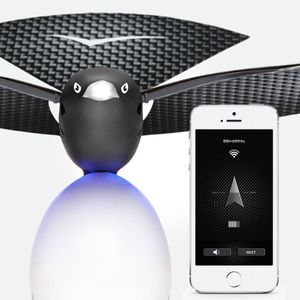 Es handelt sich hier um einen appgesteuerten bionischen Vogel, der zum Aufladen auf einem Ei sitz! Die Drohne kostet bei www.radbag.de 119,95 Euro.