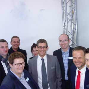 Gleich geht es mit allen Tech Data Kollegen auf die Bühne.(Bild: IT-BUSINESS)