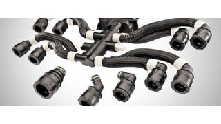 Das flexible System für das Batterie-Thermomanagement von Fränkische Industrial Pipes dient dazu, die Temperatur der Batterie von Hybrid- und Elektrofahrzeugen zu regeln. (FIP)