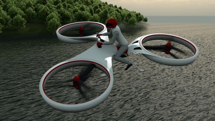 Zukunftsvision eines Personal Tricopters als Weiterentwicklung von 